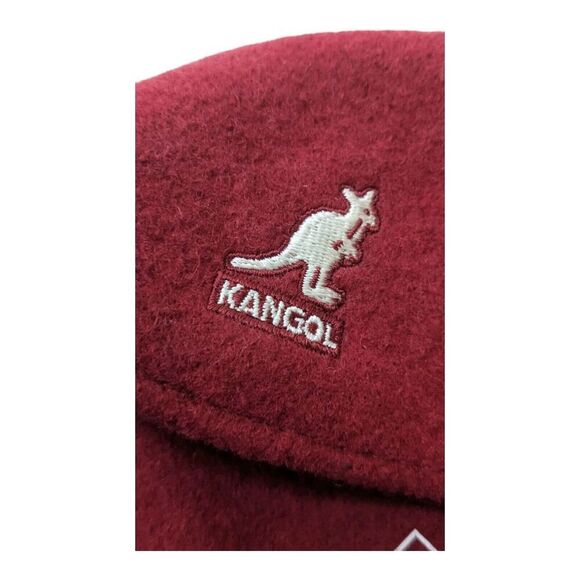 Kangol The Wool 504‎ Men's Driving Cap Hat 100% Wool Red XX Large 0258BC - Picture 4 of 6
